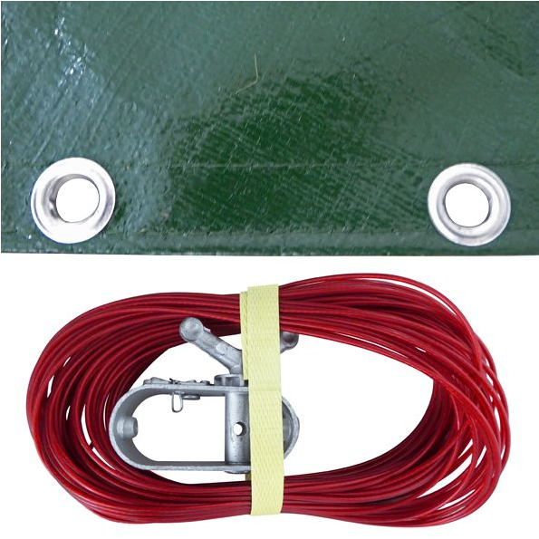 Abdeckplane für Pool rund 4,00 m 180 gr/m² - Abdeckungsmaß  5,00 m